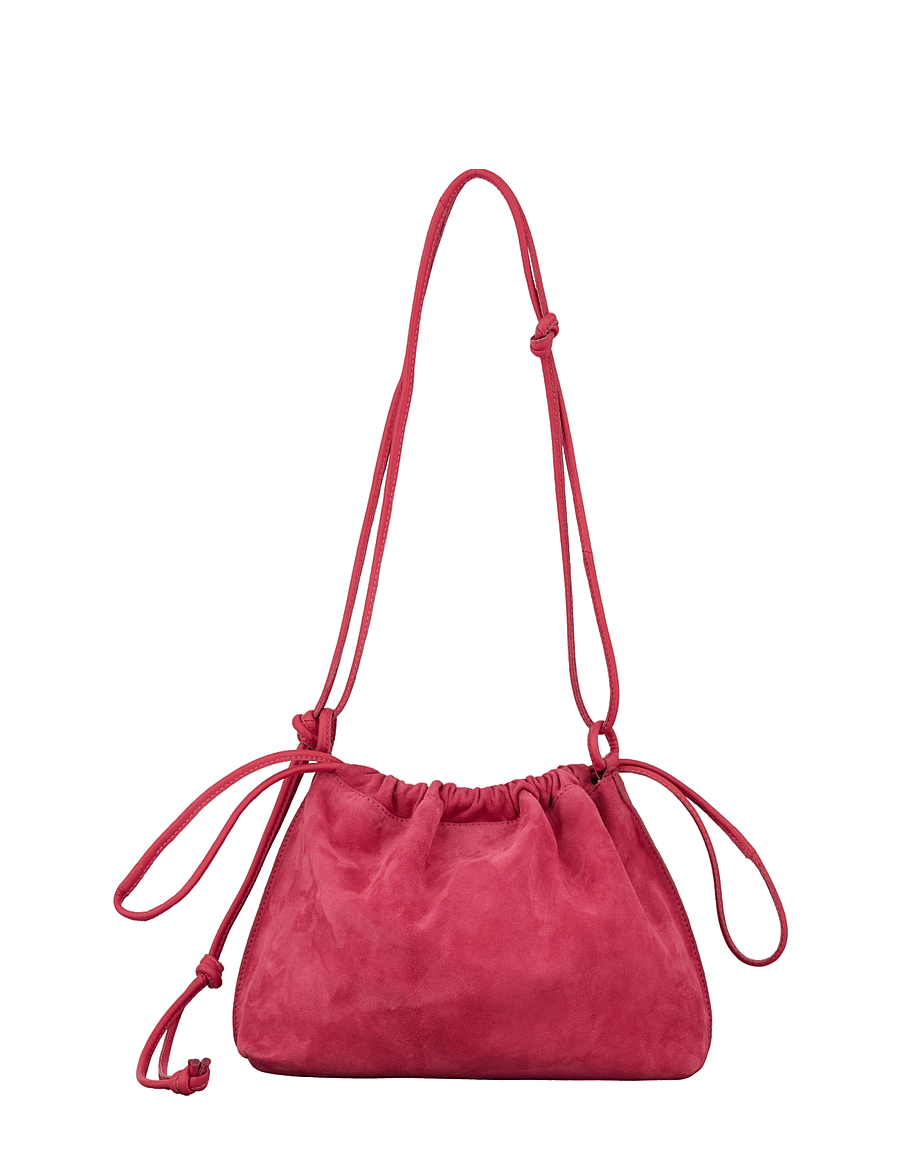 Becksöndergaard - Suede Giana Bag - top handle - carmine pink - 1