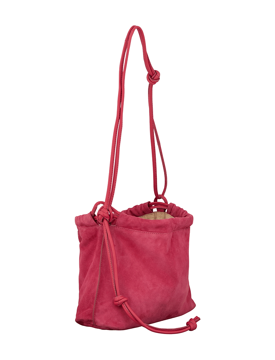 Becksöndergaard - Suede Giana Bag - top handle - carmine pink - 2