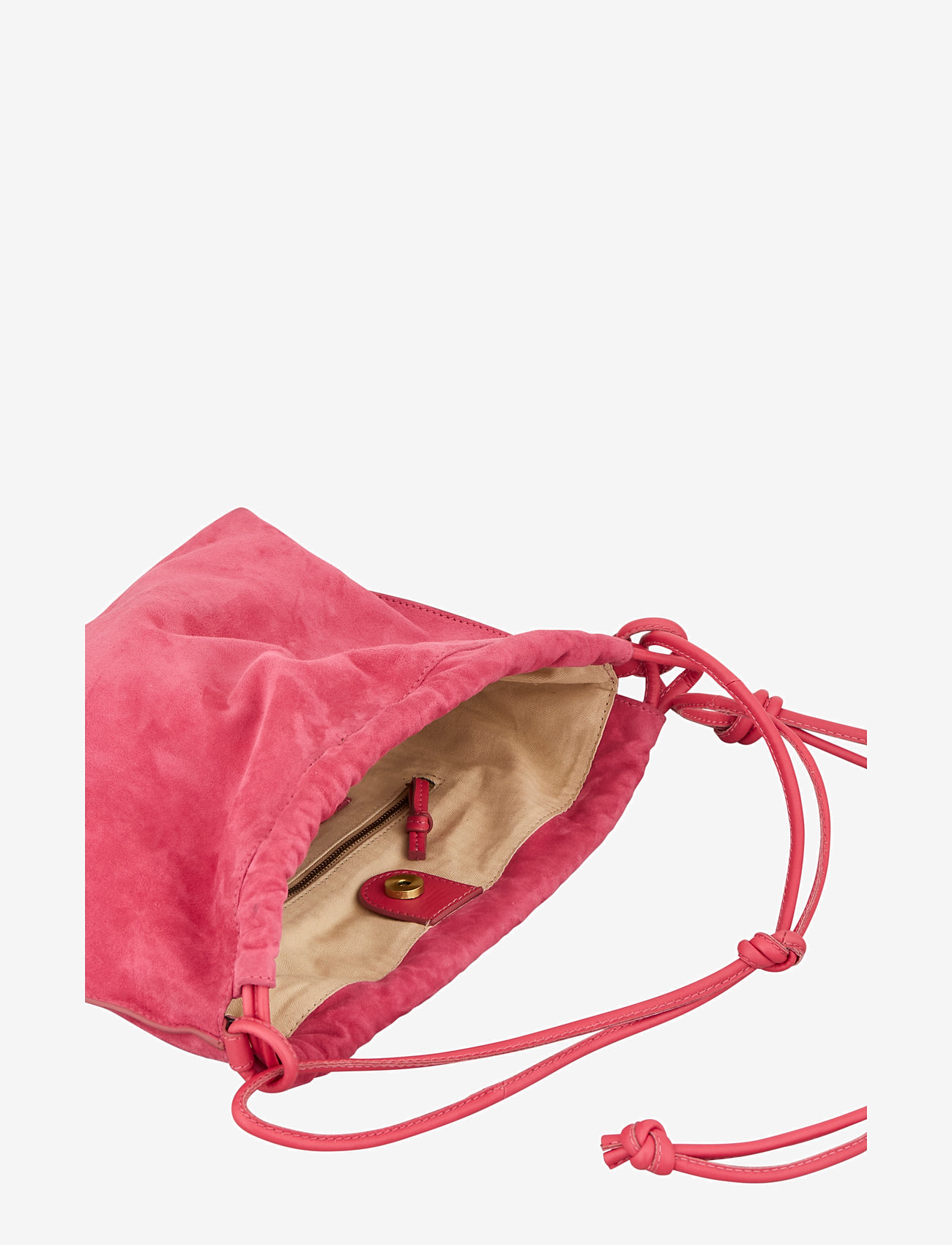 Becksöndergaard - Suede Giana Bag - top handle tasker - carmine pink - 3