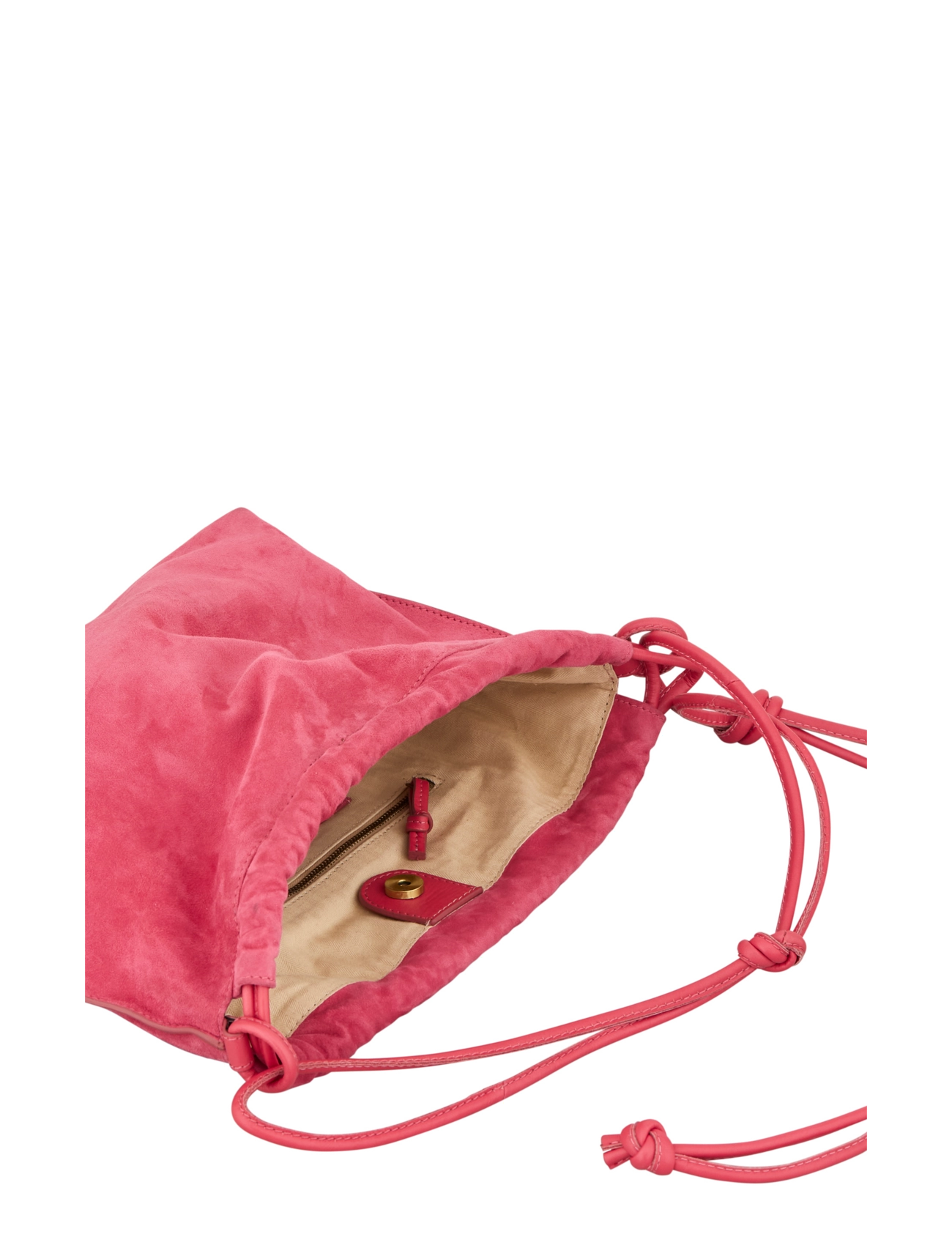 Becksöndergaard - Suede Giana Bag - festtøj til outletpriser - carmine pink - 3