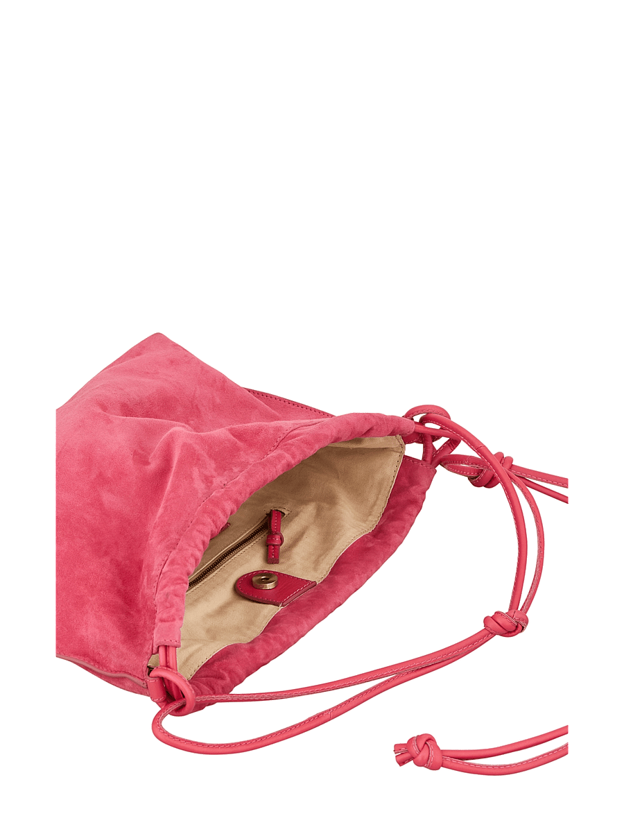Becksöndergaard - Suede Giana Bag - top handle - carmine pink - 3