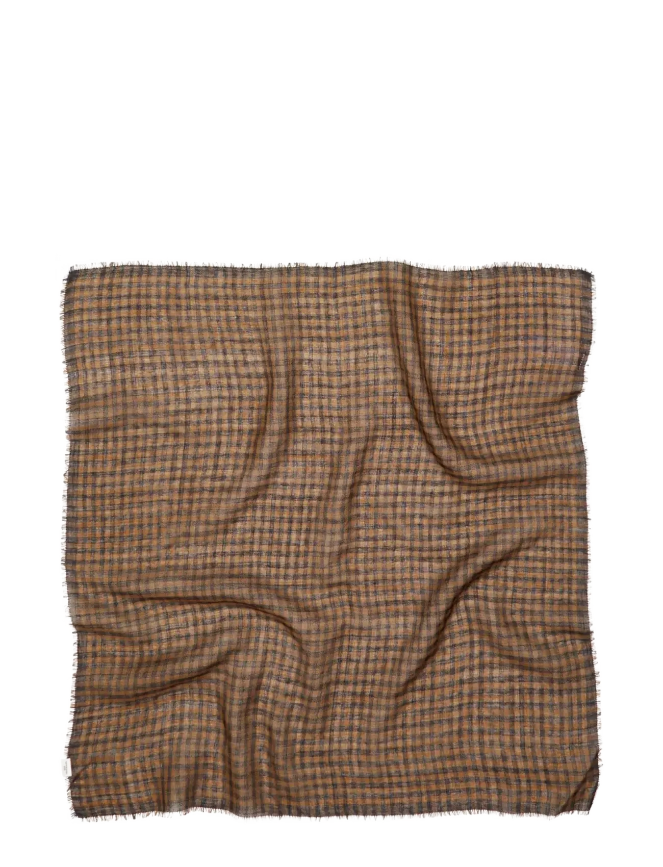 Becksöndergaard Gingham Wica Scarf - Aksessuaarid - ACORN BROWN / brown