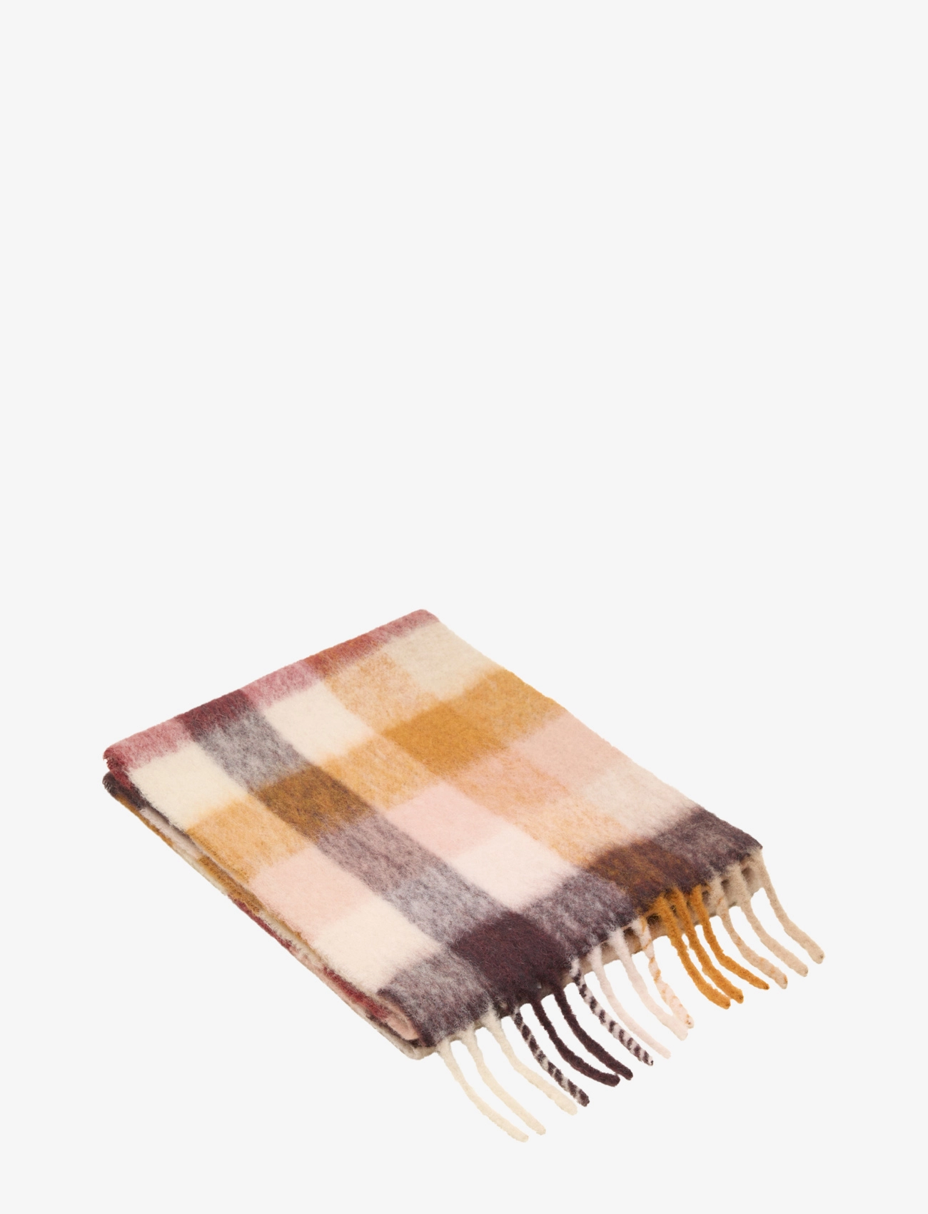 Becksöndergaard - Check Anilopa Scarf - accessories - pink peacock - 1
