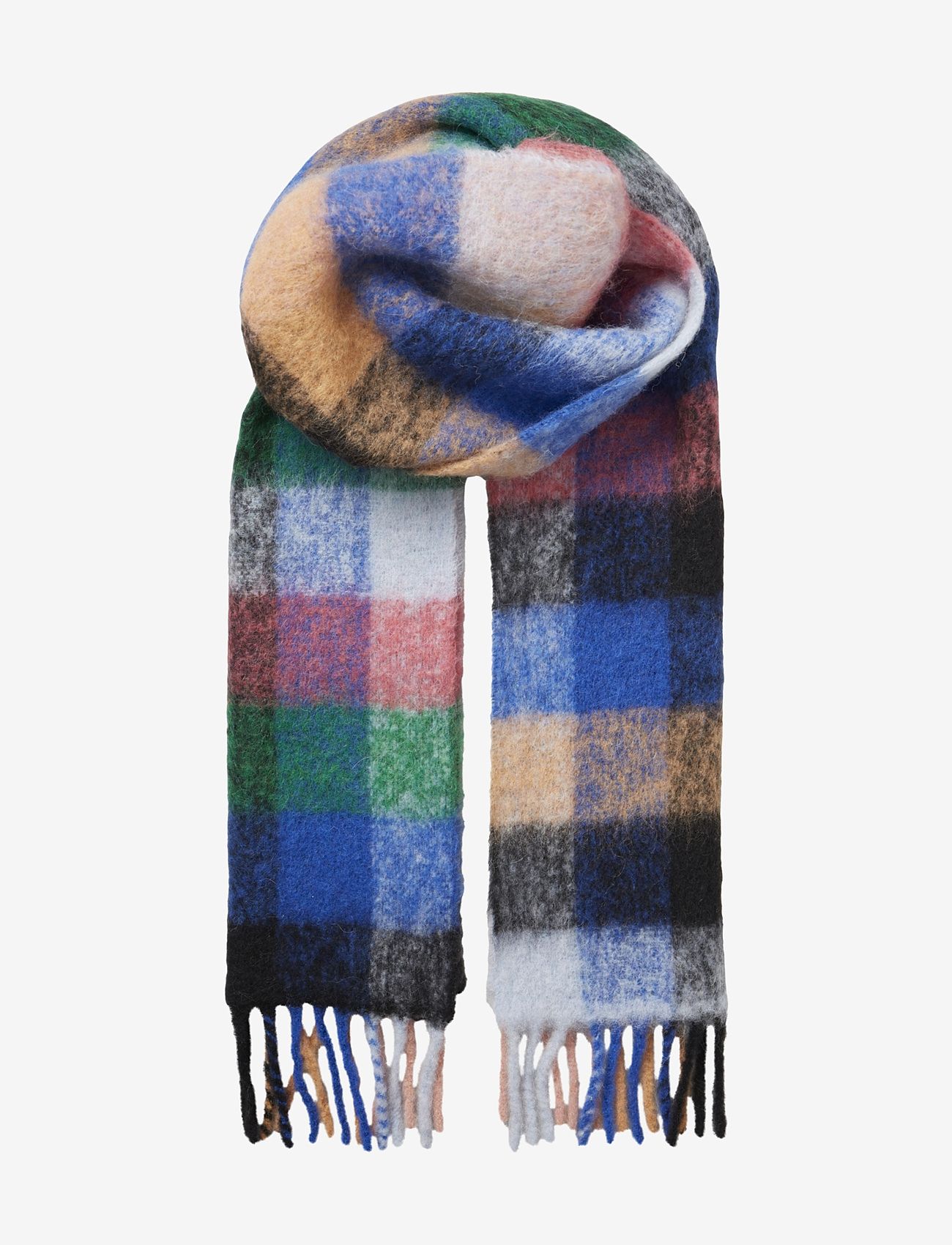 Becksöndergaard - Check Anilopa Scarf - accessories - winter sky - 0