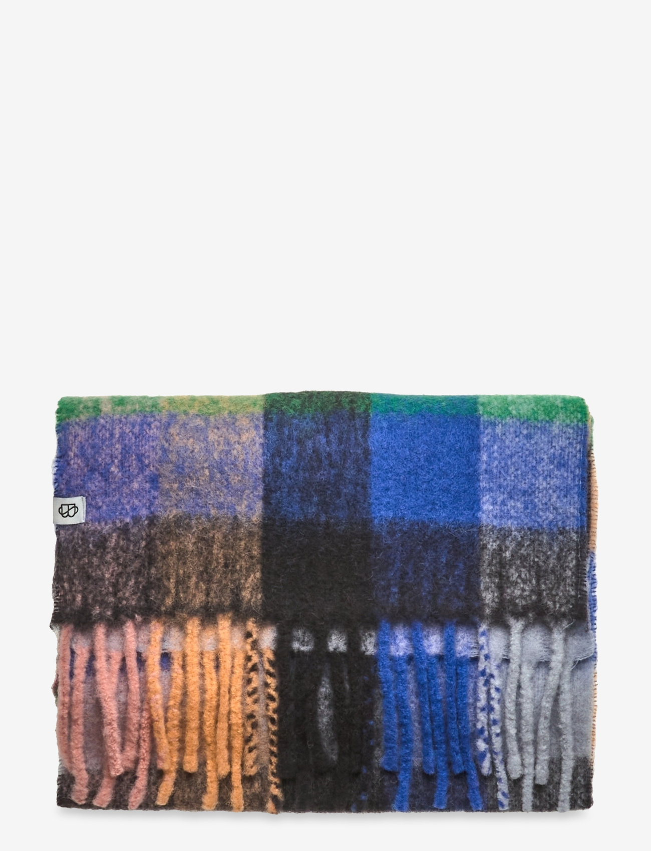 Becksöndergaard - Check Anilopa Scarf - accessories - winter sky - 1