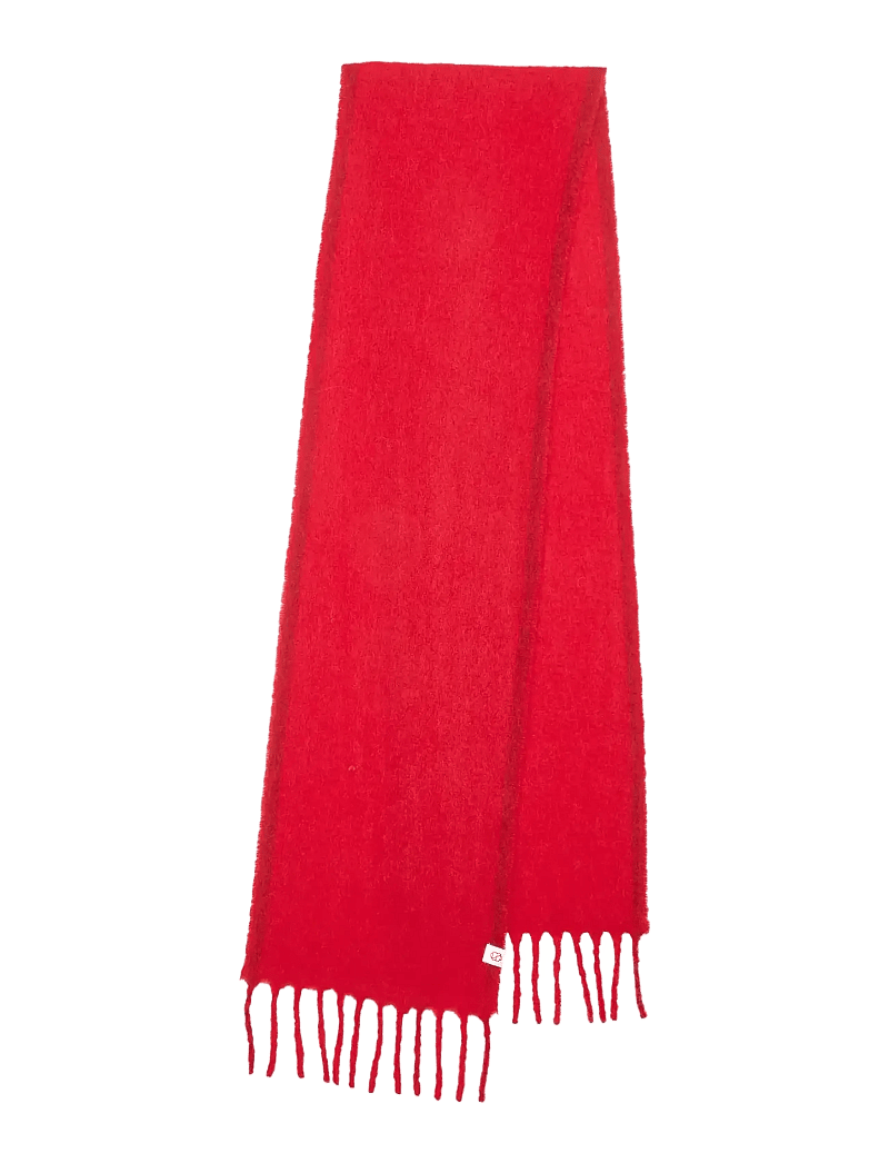 Becksöndergaard - Solid Yuta Scarf - talvesallid - adrenaline red - 0