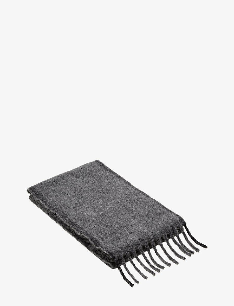 Becksöndergaard - Solid Yuta Scarf - winter scarves - shadow grey - 1
