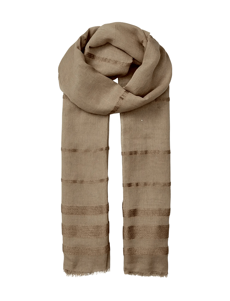 Becksöndergaard - Milena Cowo Scarf - moetrendid - pine bark - 0