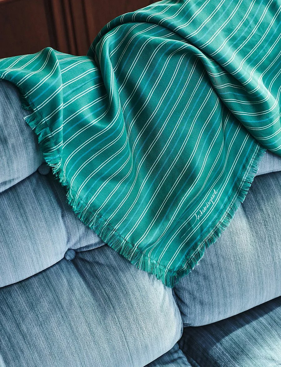Becksöndergaard - Strifilia Sia Scarf - modetrends - bottle green - 0