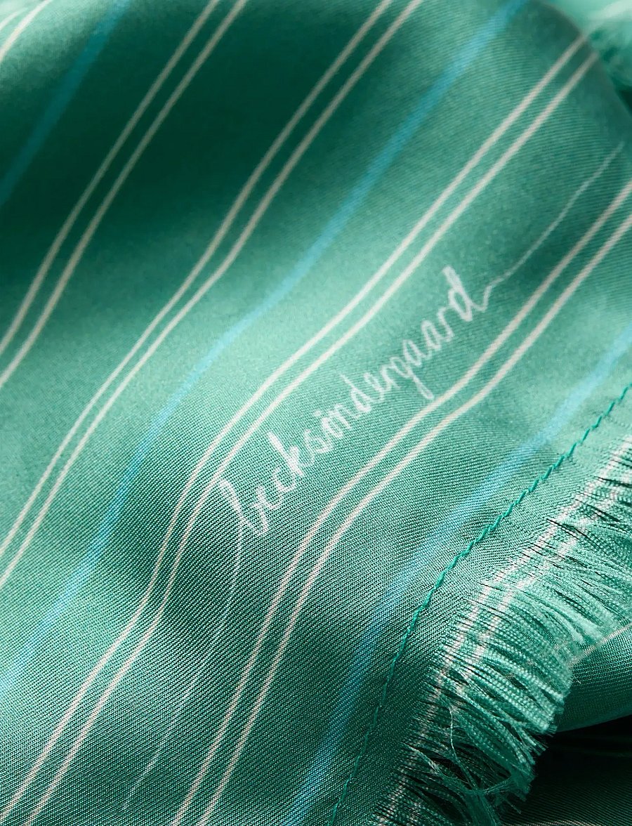Becksöndergaard - Strifilia Sia Scarf - modetrends - bottle green - 3