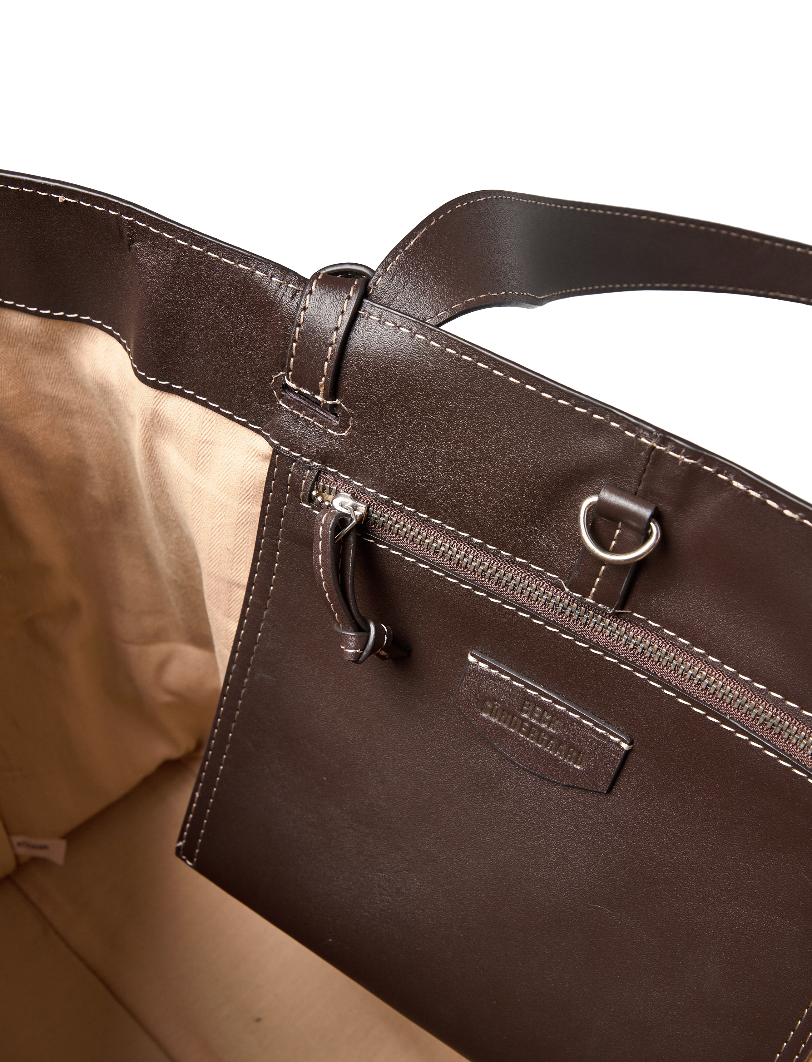 Becksöndergaard - Glossy Aubrey Bag - shoppers - hot fudge brown - 3
