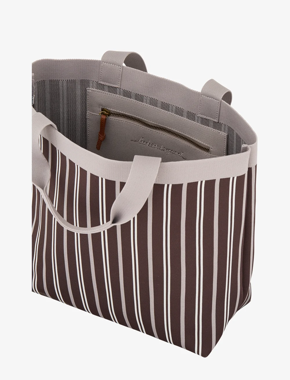 Becksöndergaard - Interlock Lillian Bag - torby tote - hot fudge brown - 1