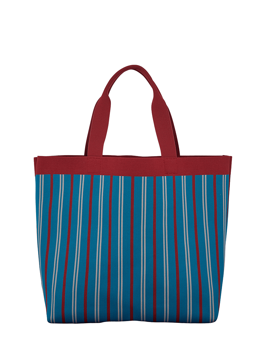 Becksöndergaard - Interlock Lillian Bag - tote bags - mosaic blue - 1