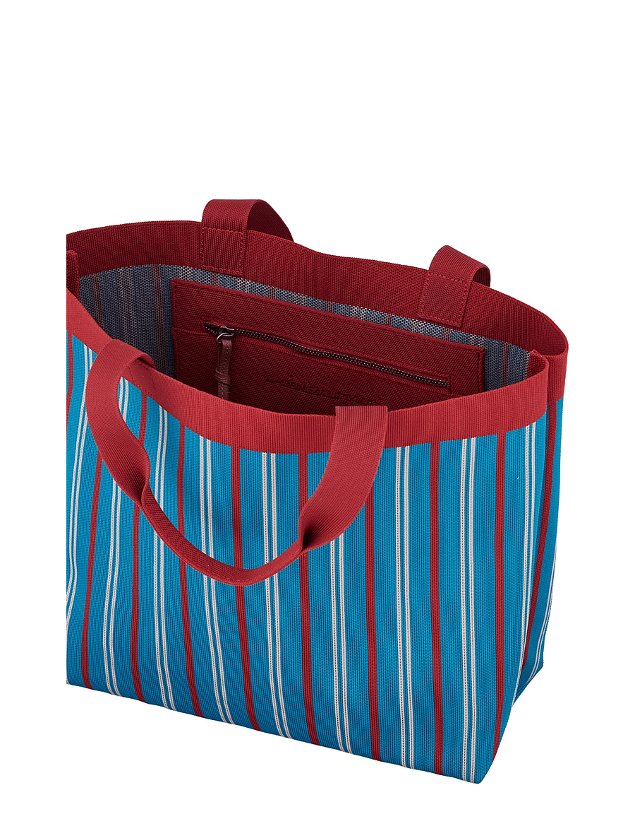 Becksöndergaard - Interlock Lillian Bag - tote bags - mosaic blue - 2