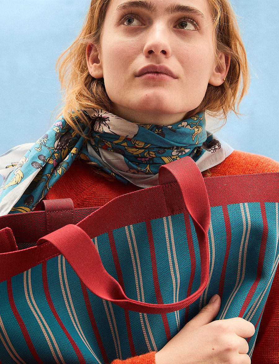 Becksöndergaard - Interlock Lillian Bag - tote bags - mosaic blue - 0