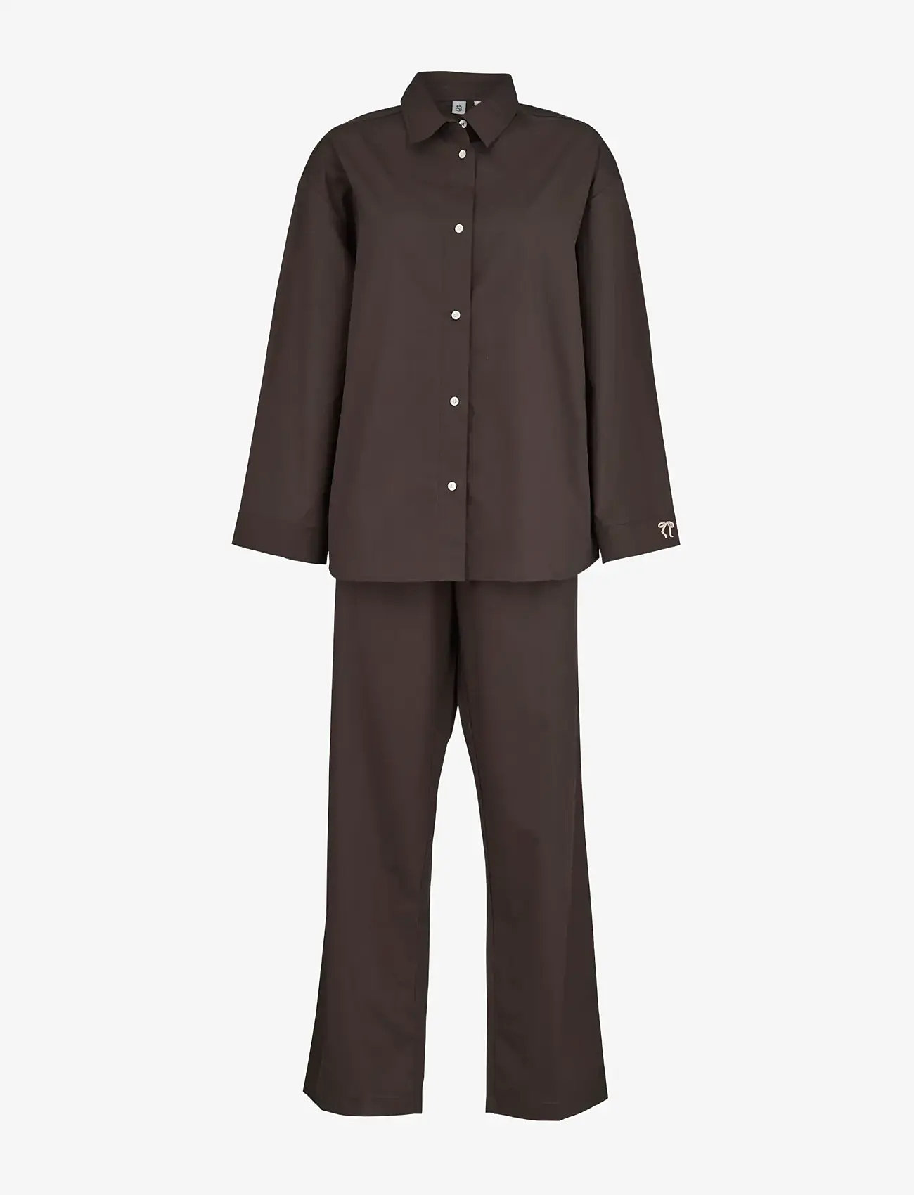 Becksöndergaard - Aura Pyjamas Set - fødselsdagsgaver - hot fudge brown - 0