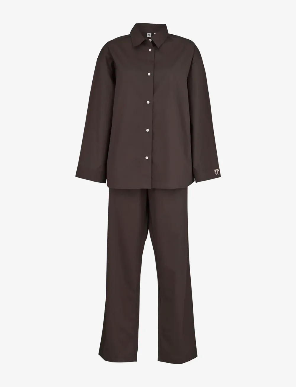 Becksöndergaard - Aura Pyjamas Set - nachtwäsche & loungewear - hot fudge brown - 0