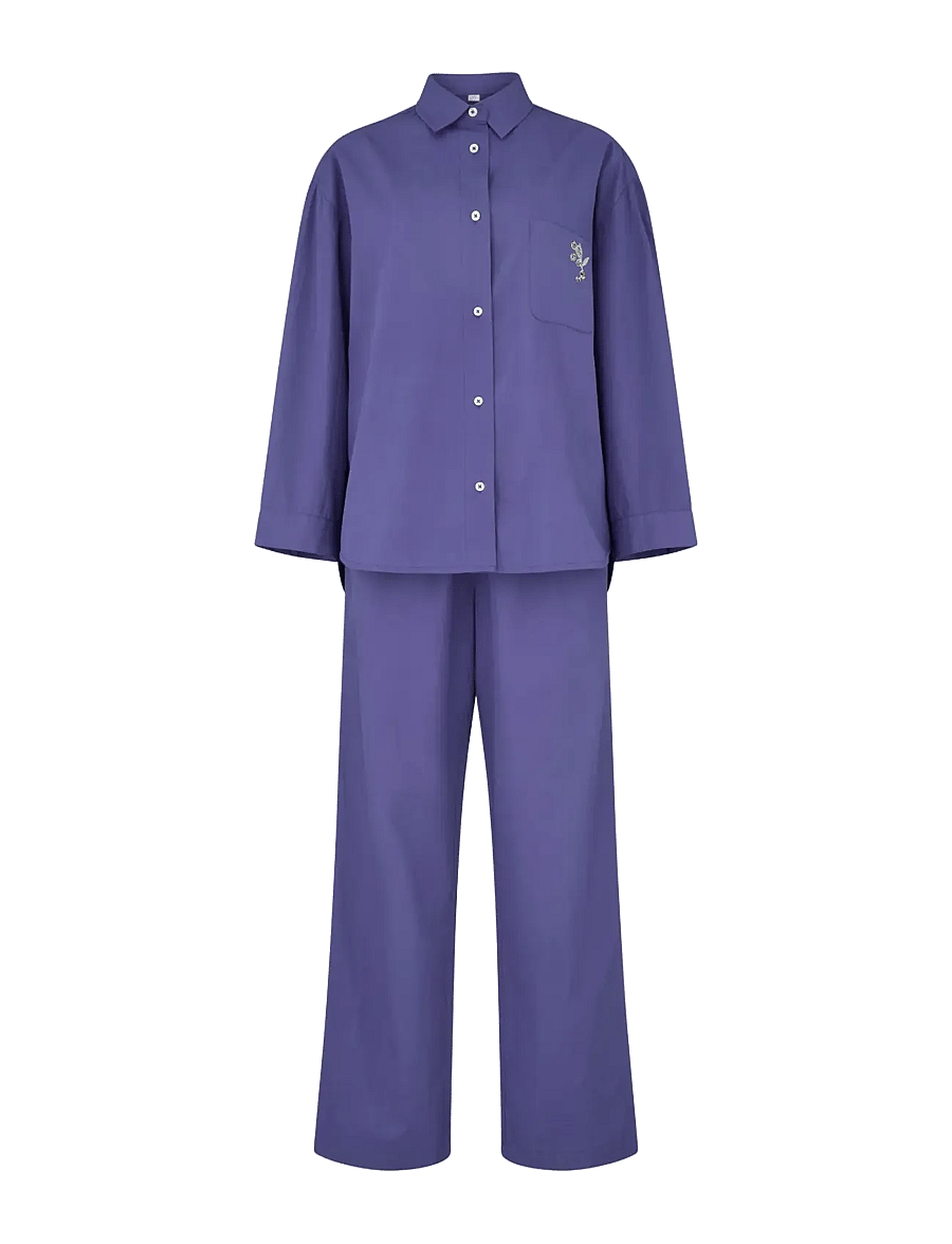 Becksöndergaard - Aura Pyjamas Set - nachtwäsche & loungewear - purple dusk - 0