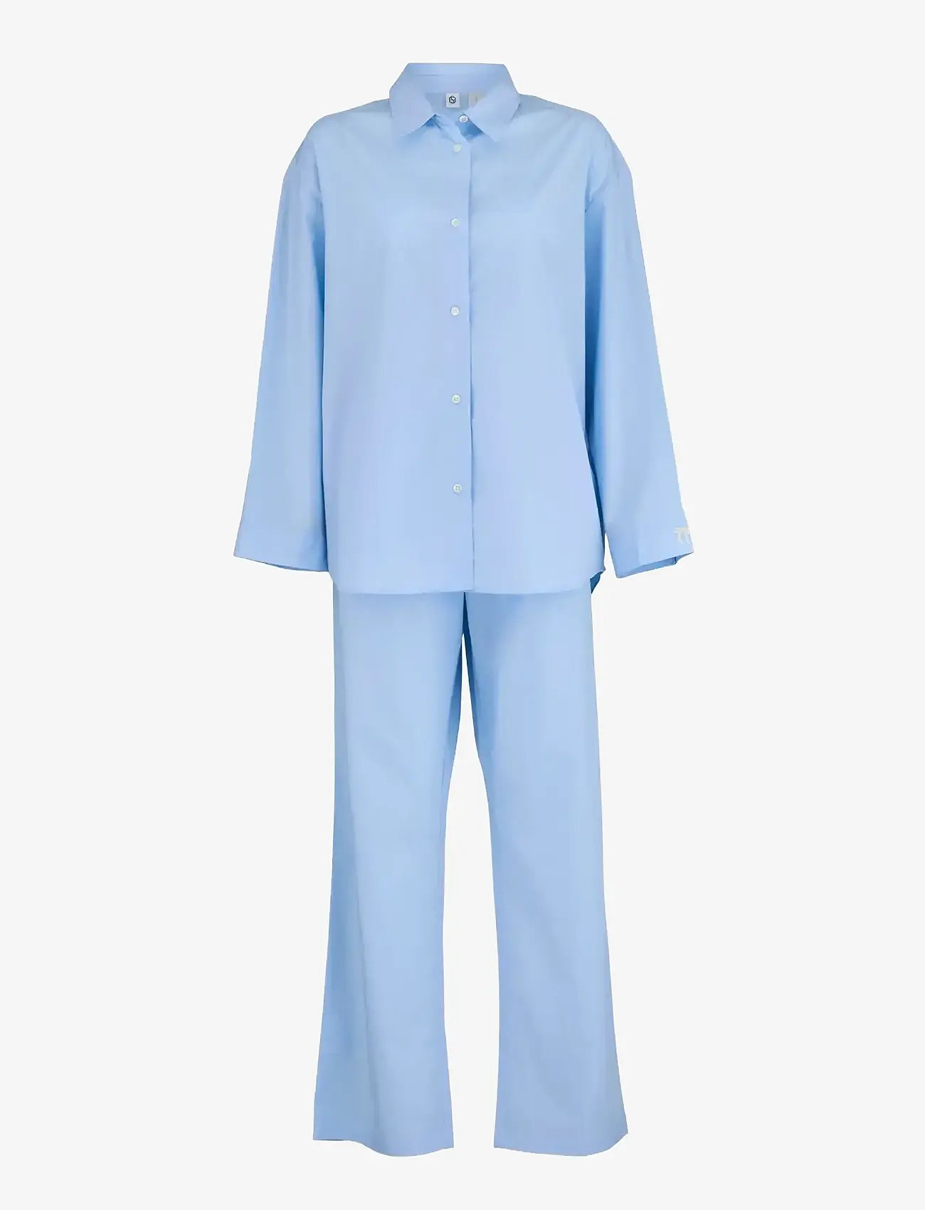 Becksöndergaard - Aura Pyjamas Set - fødselsdagsgaver - shirt blue - 0
