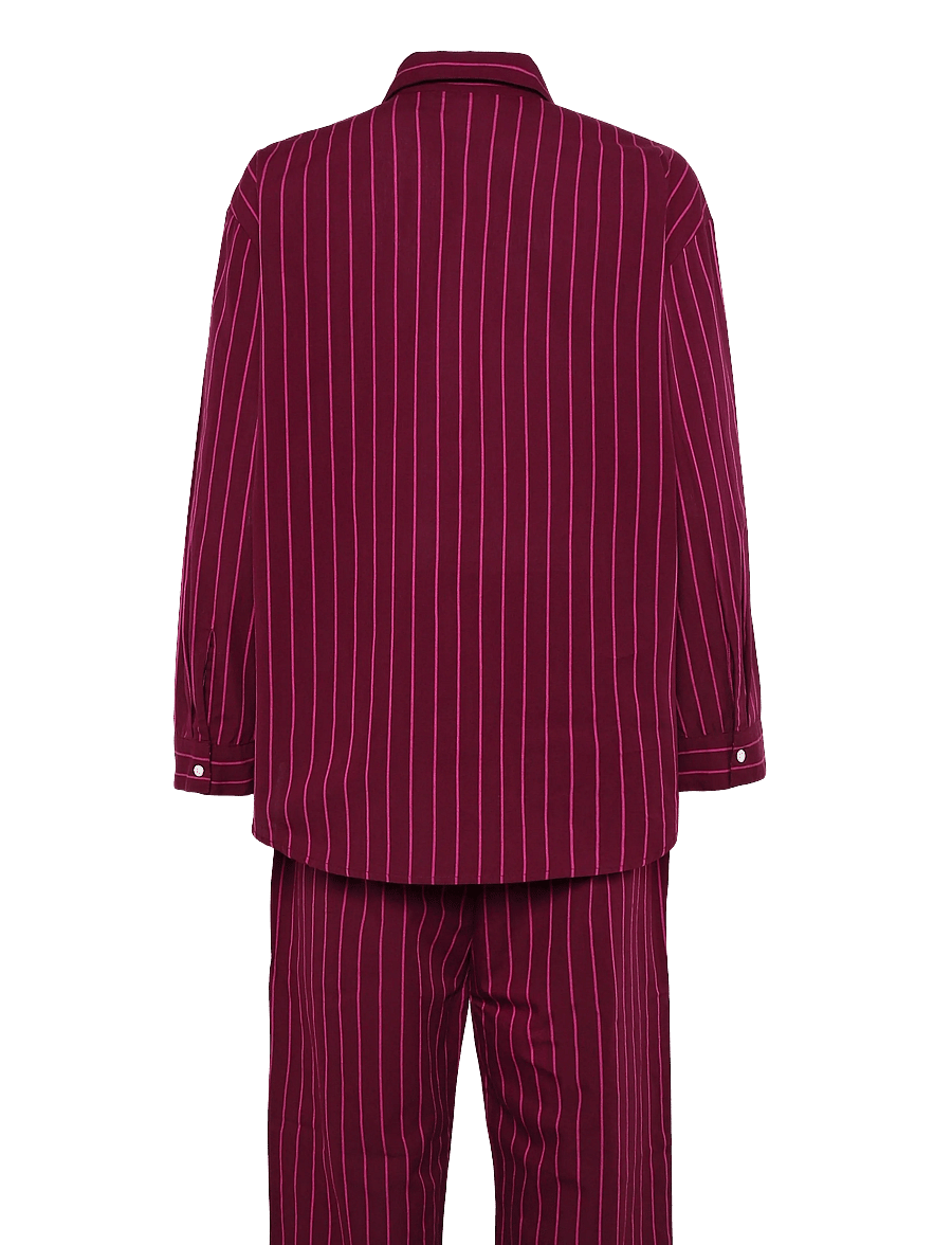 Becksöndergaard - Striped Pyjamas Set - pidžamas - fig red - 1