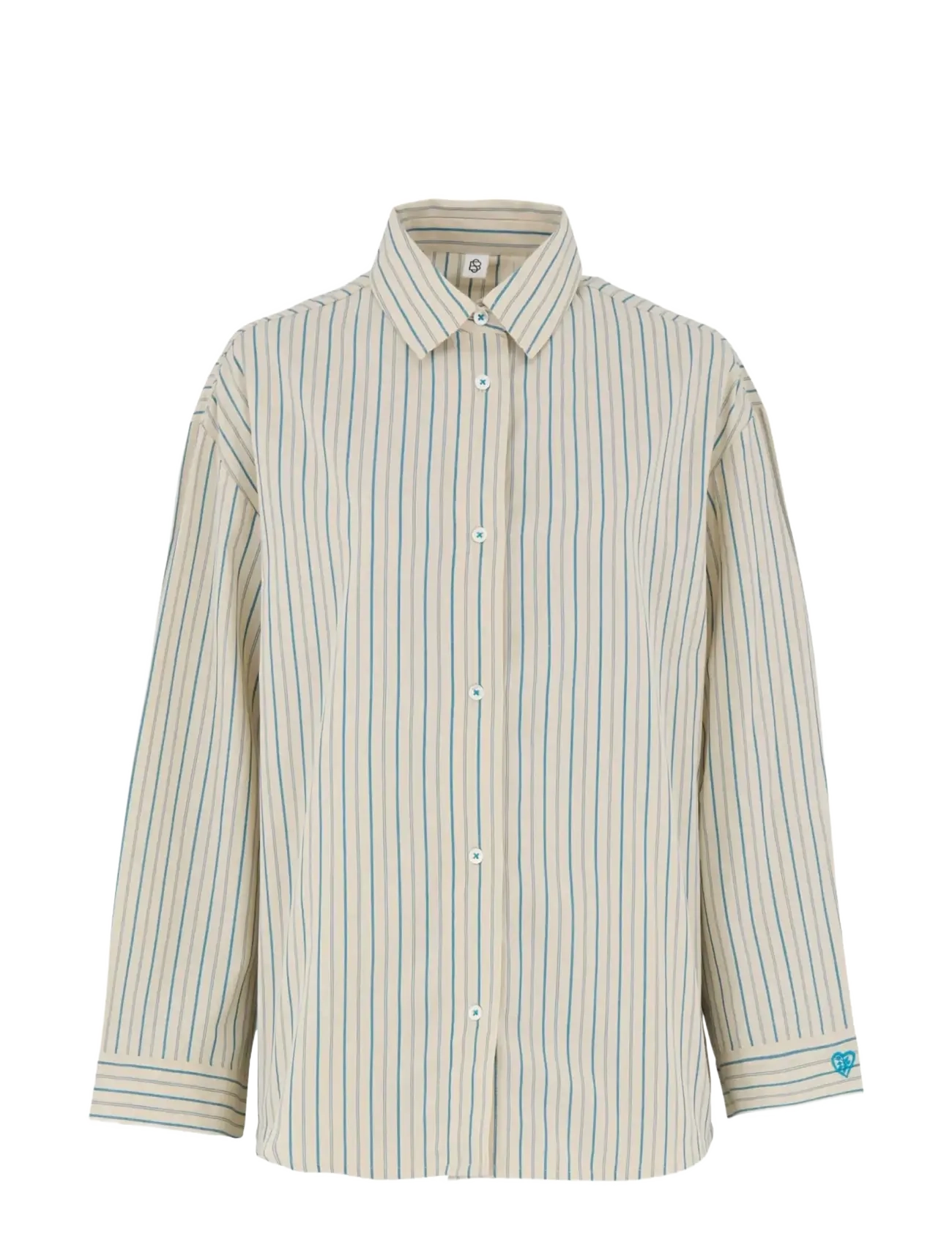 Becksöndergaard Suri Shirt - Langärmlige Hemden - OFF-WHITE/BLUE / blue