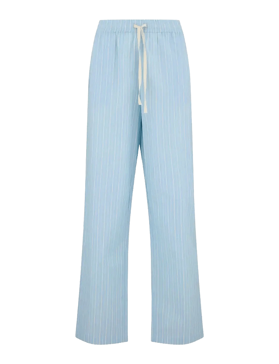 Becksöndergaard - Suri Pants - pyjamahousut - shirt blue/off-white - 0