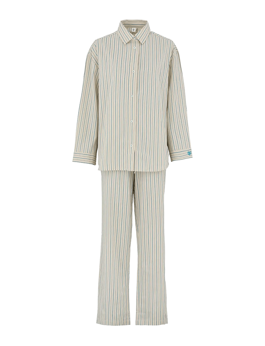 Becksöndergaard - Suri Pyjamas Set - nachtwäsche & loungewear - off-white/blue - 0