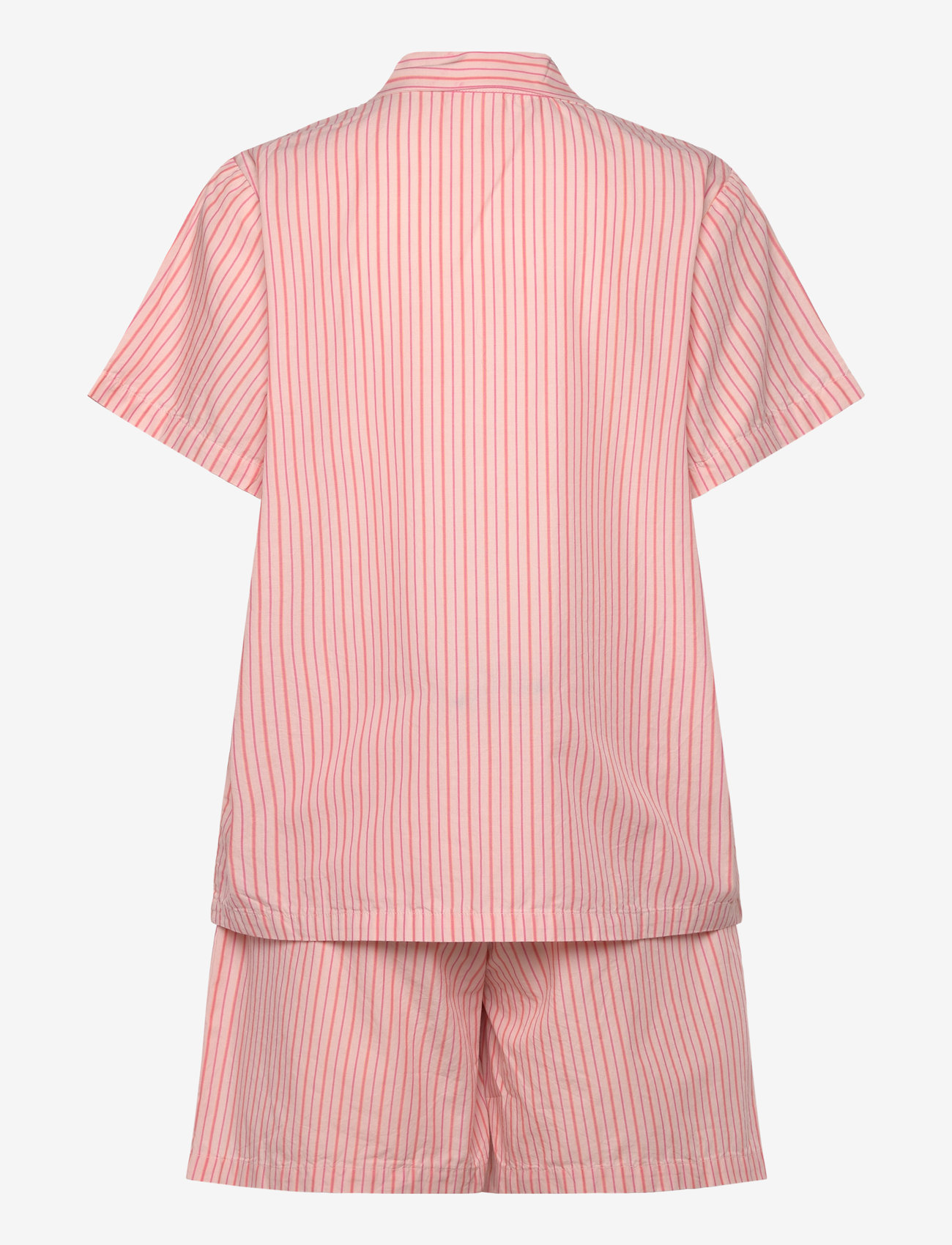 Becksöndergaard - Stripel Kallie Shorts Set - pyjamat - peach whip pink - 1