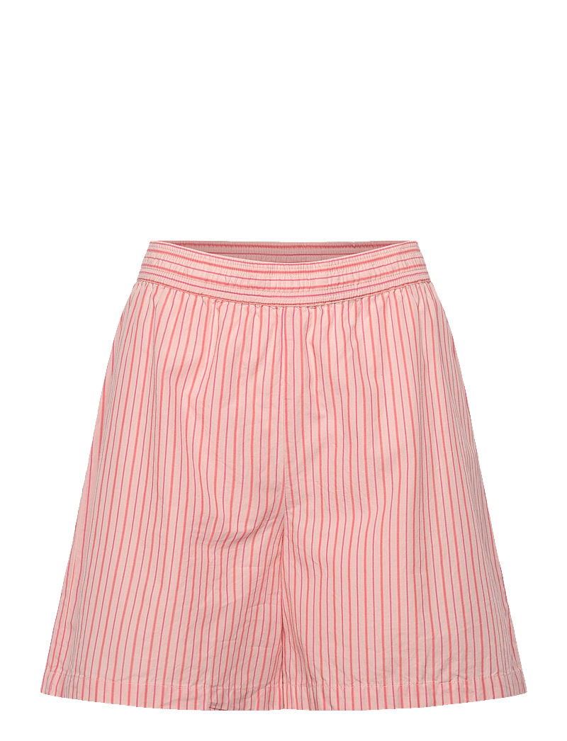 Becksöndergaard - Stripel Kallie Shorts Set - pyjamas - peach whip pink - 2