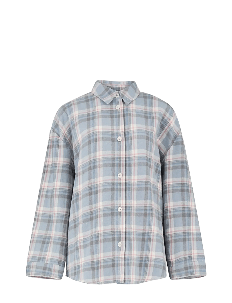 Becksöndergaard - Flannel Pyjamas Set - julpyjamas - dusty blue - 1