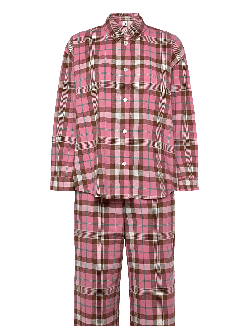Becksöndergaard - Flannel Pyjamas Set - julpyjamas - wild orchid pink - 0