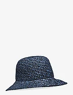 Solid Saverina Straw Hat - SARGASSO SEA BLUE