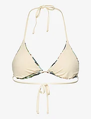 Becksöndergaard - Amber Bikini Top - trójkątny stanik bikini - white/blue/brown - 1
