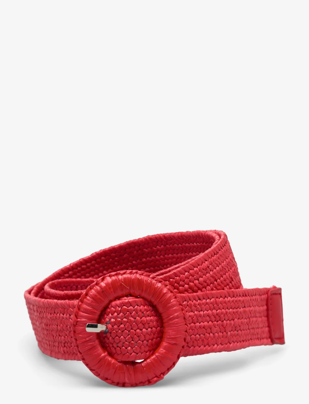 Becksöndergaard - Solid Slim Zia Belt - flettede bælter - high risk red - 0