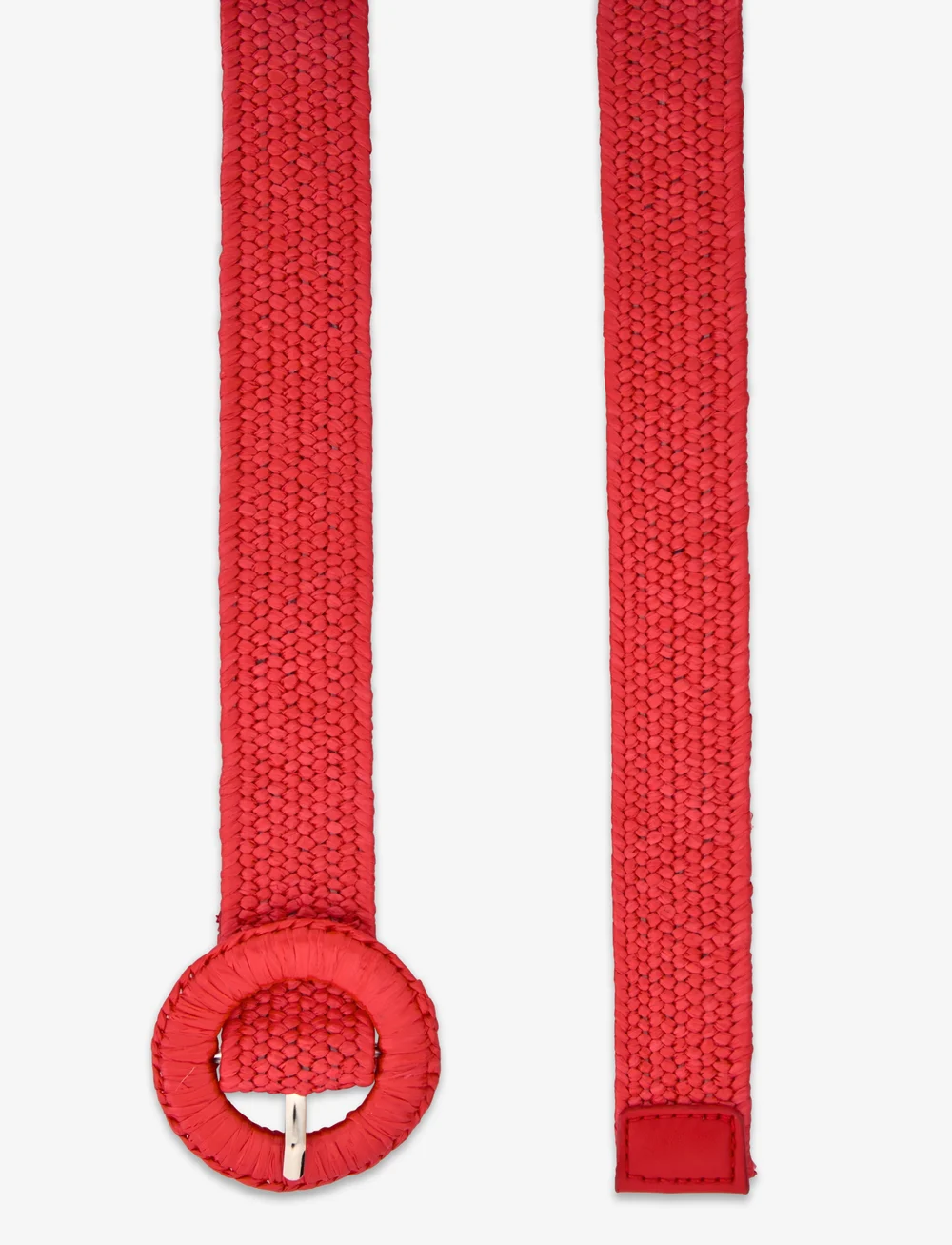 Becksöndergaard - Solid Slim Zia Belt - flettede bælter - high risk red - 1