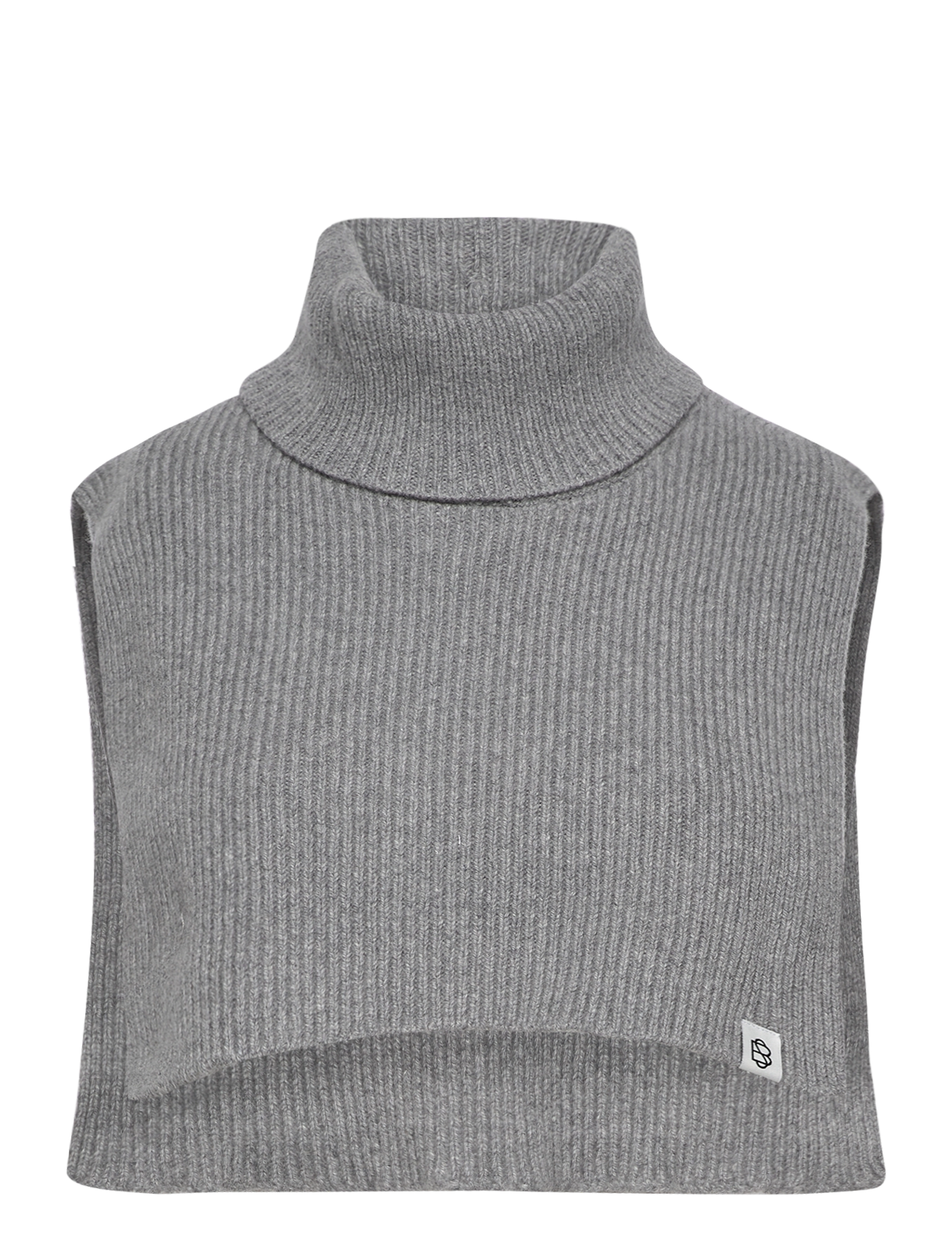 Becksöndergaard - Solid Colby Bib Neck - grey melange - 0
