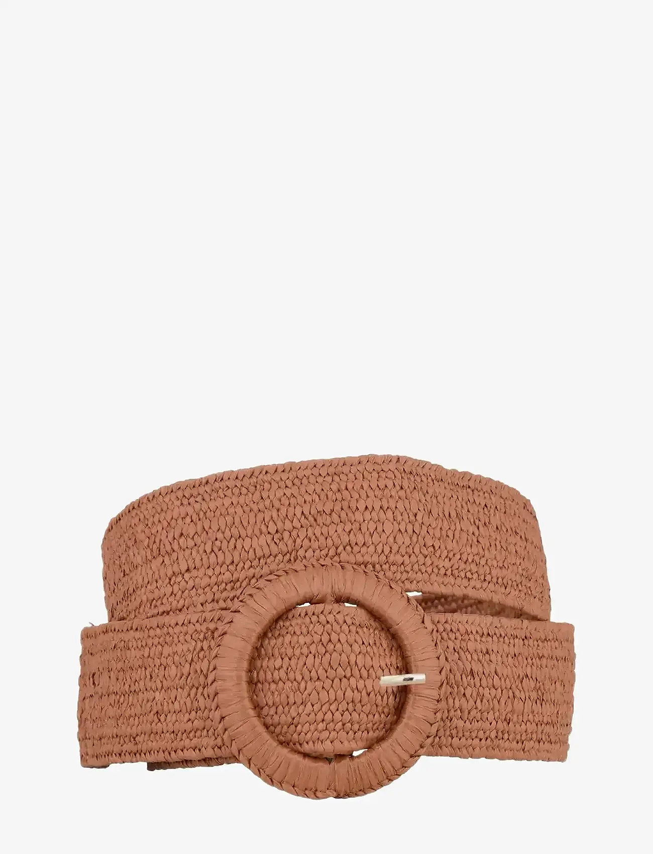 Becksöndergaard - Wide Zia Belt - punutud vööd - mocha brown - 0