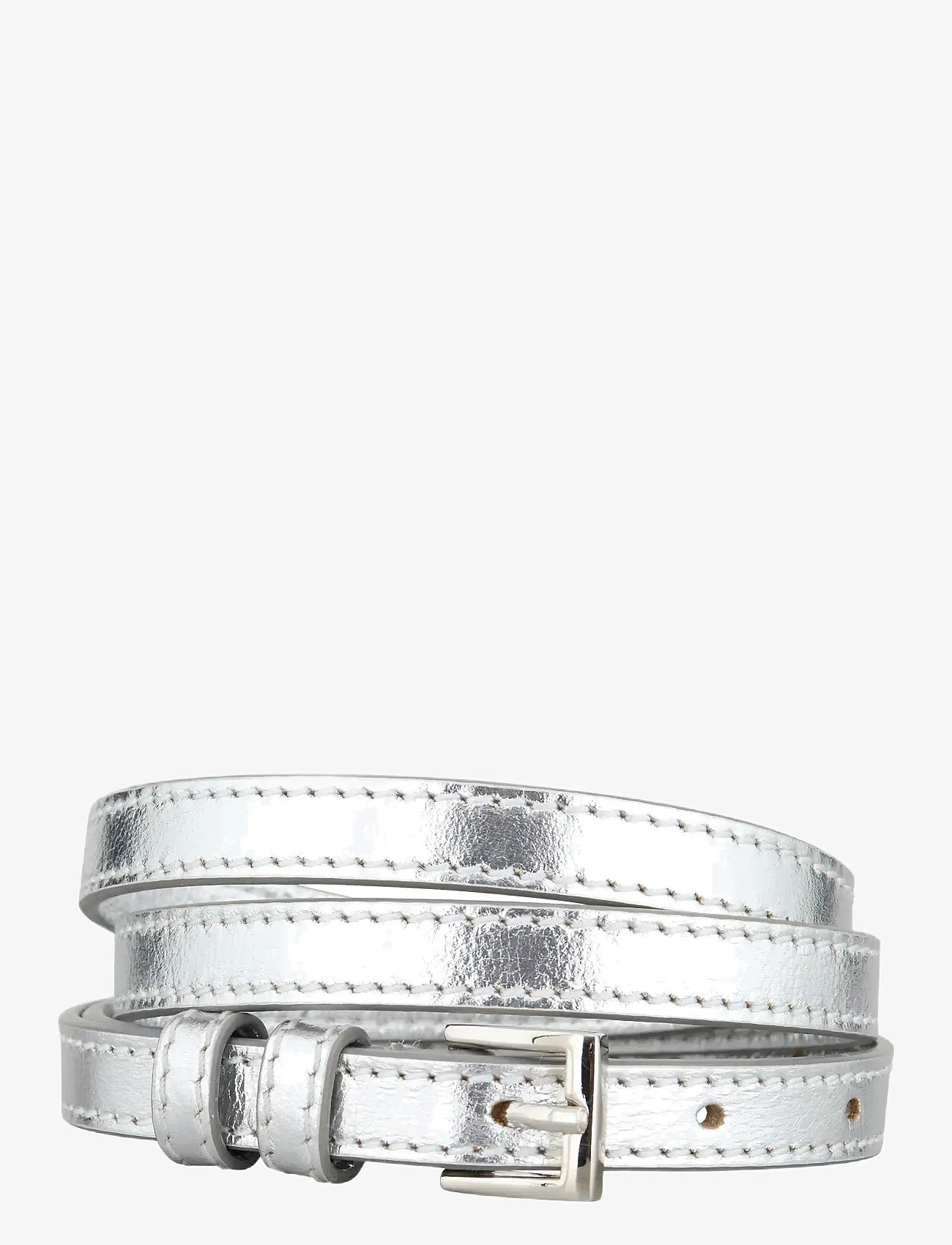 Becksöndergaard - Glaze Aria Leather Belt - mode trends - silver - 0