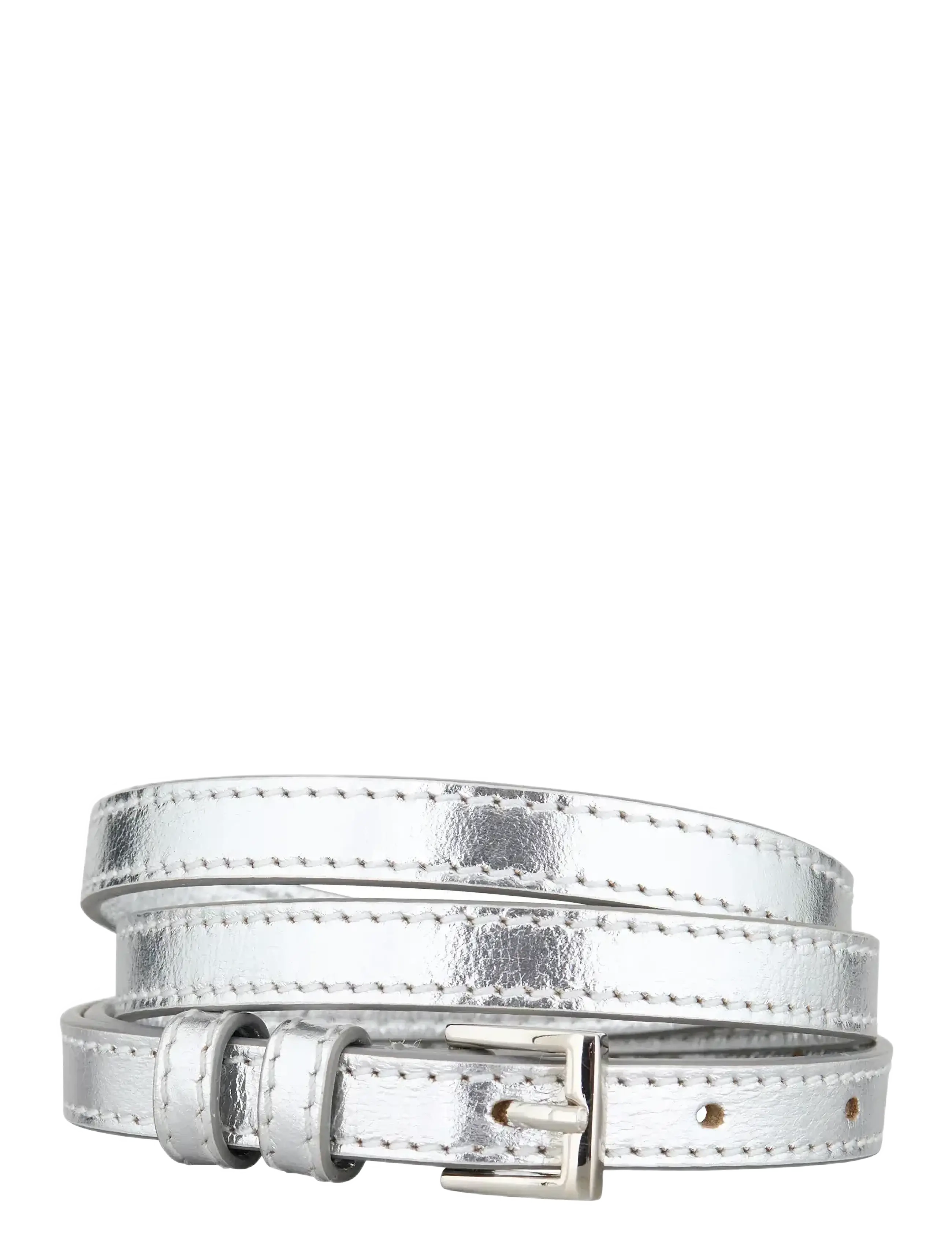 Becksöndergaard Glaze Aria Leather Belt - Aksessuaarid - SILVER / silver
