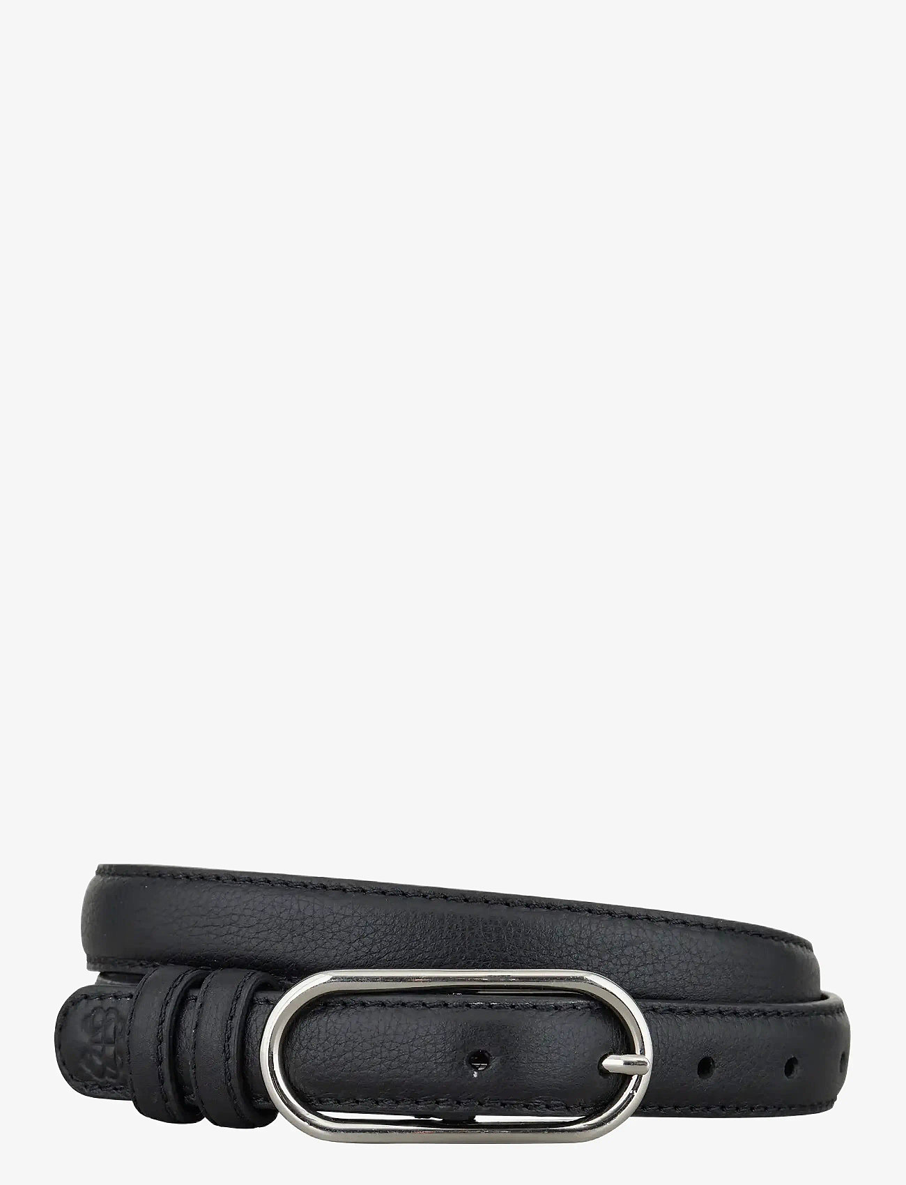 Becksöndergaard - Grain Nola Leather Belt - casual bælter - black - 0