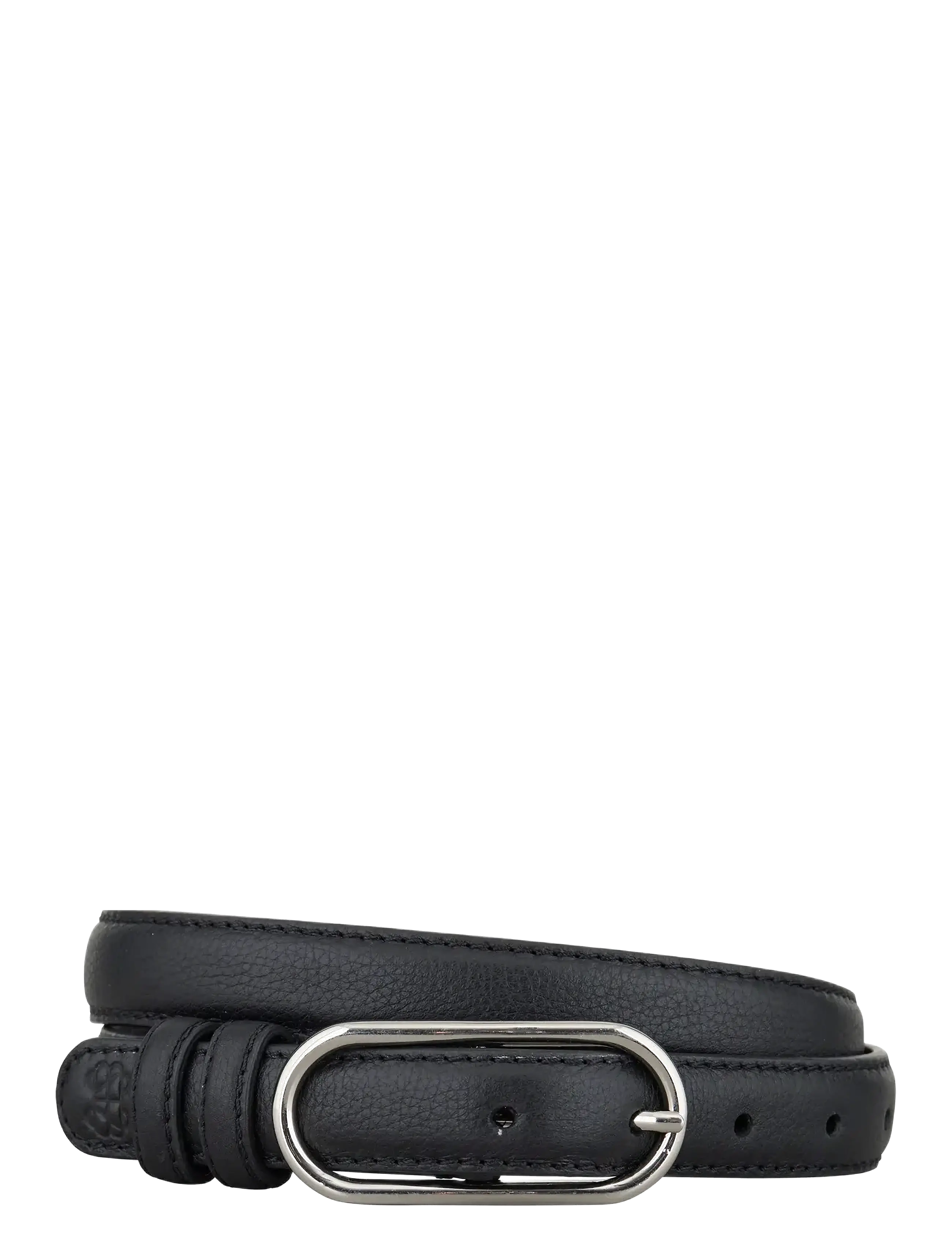 Becksöndergaard Grain Nola Leather Belt - Aksessuaarid - BLACK / black