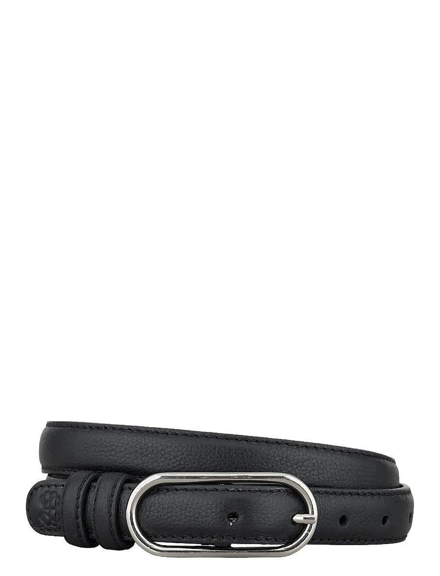 Becksöndergaard - Grain Nola Leather Belt - leren riemen - black - 0