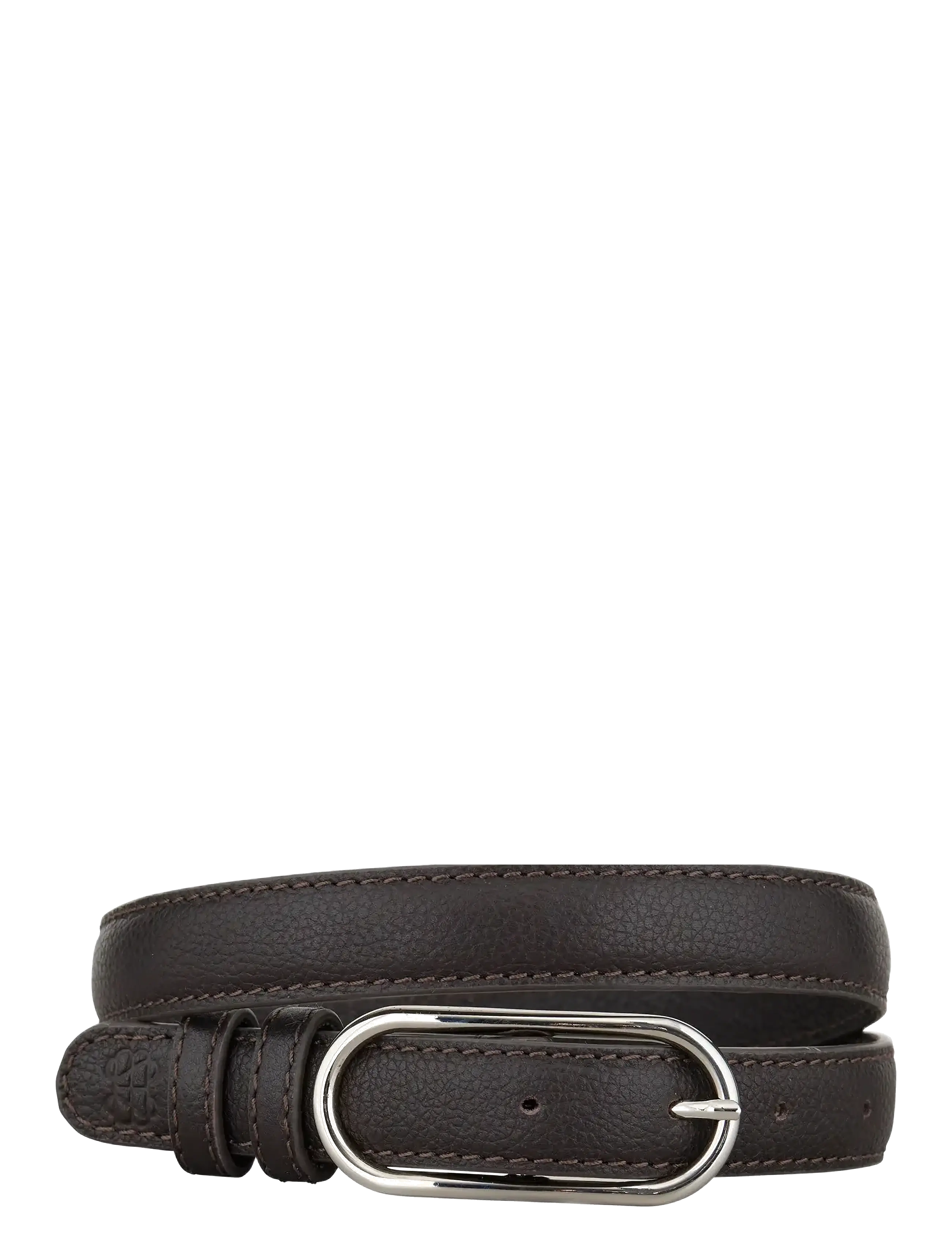 Becksöndergaard Grain Nola Leather Belt - Aksessuaarid - HOT FUDGE BROWN / brown