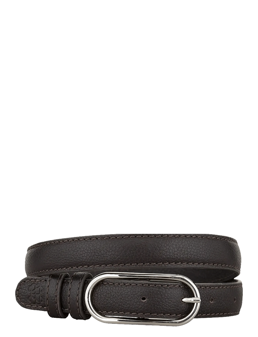 Becksöndergaard - Grain Nola Leather Belt - ledergürtel - hot fudge brown - 0