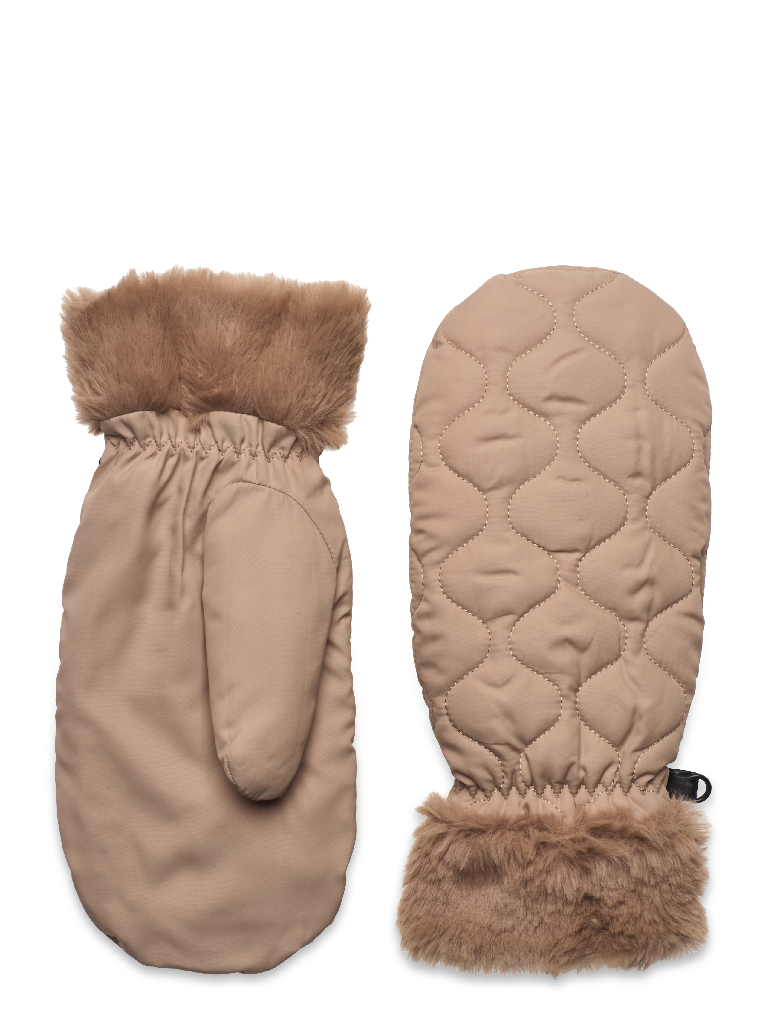 BECKSÖNDERGAARD Makara Puff Handschuhe Beige - XS/S - Damen