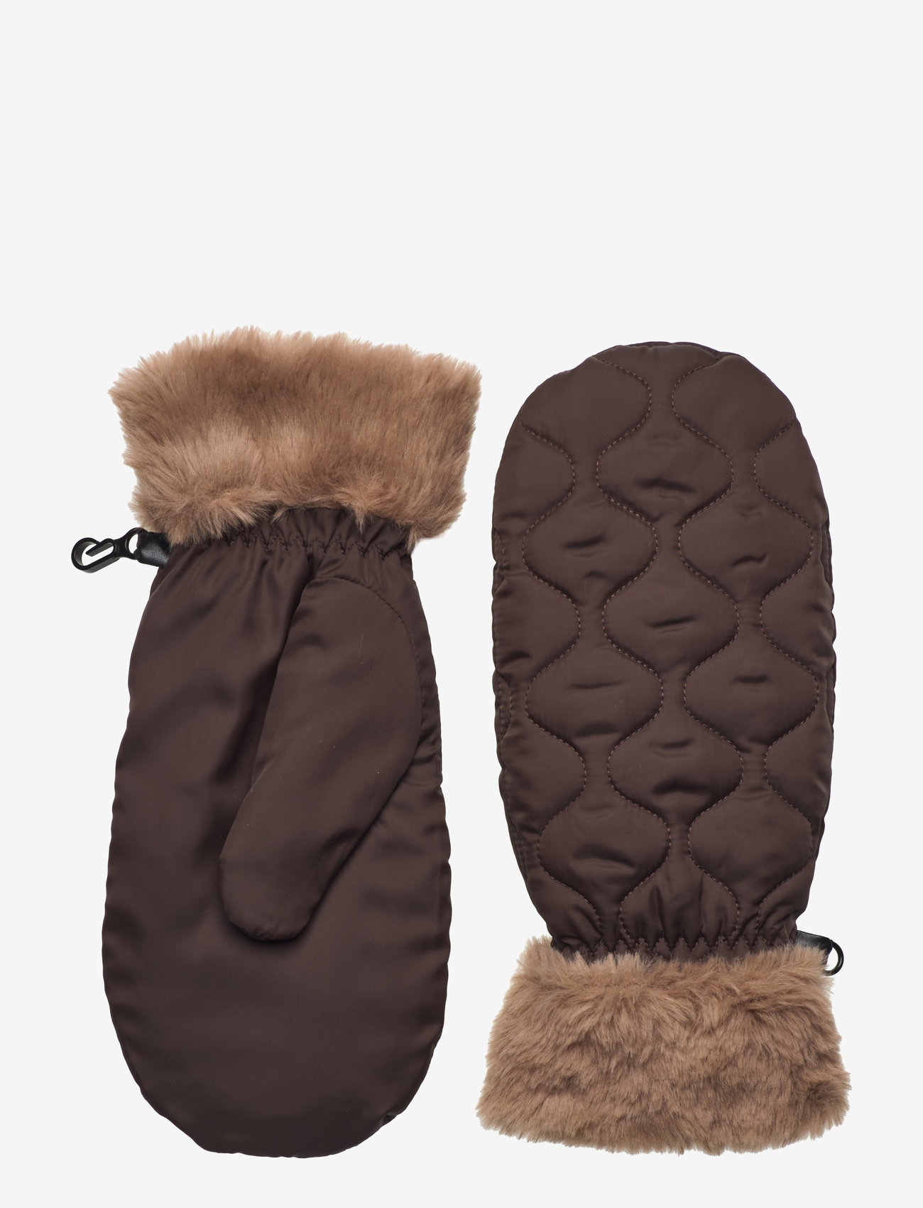 Becksöndergaard - Makara Puff Mittens - tumvantar - roast brown - 0