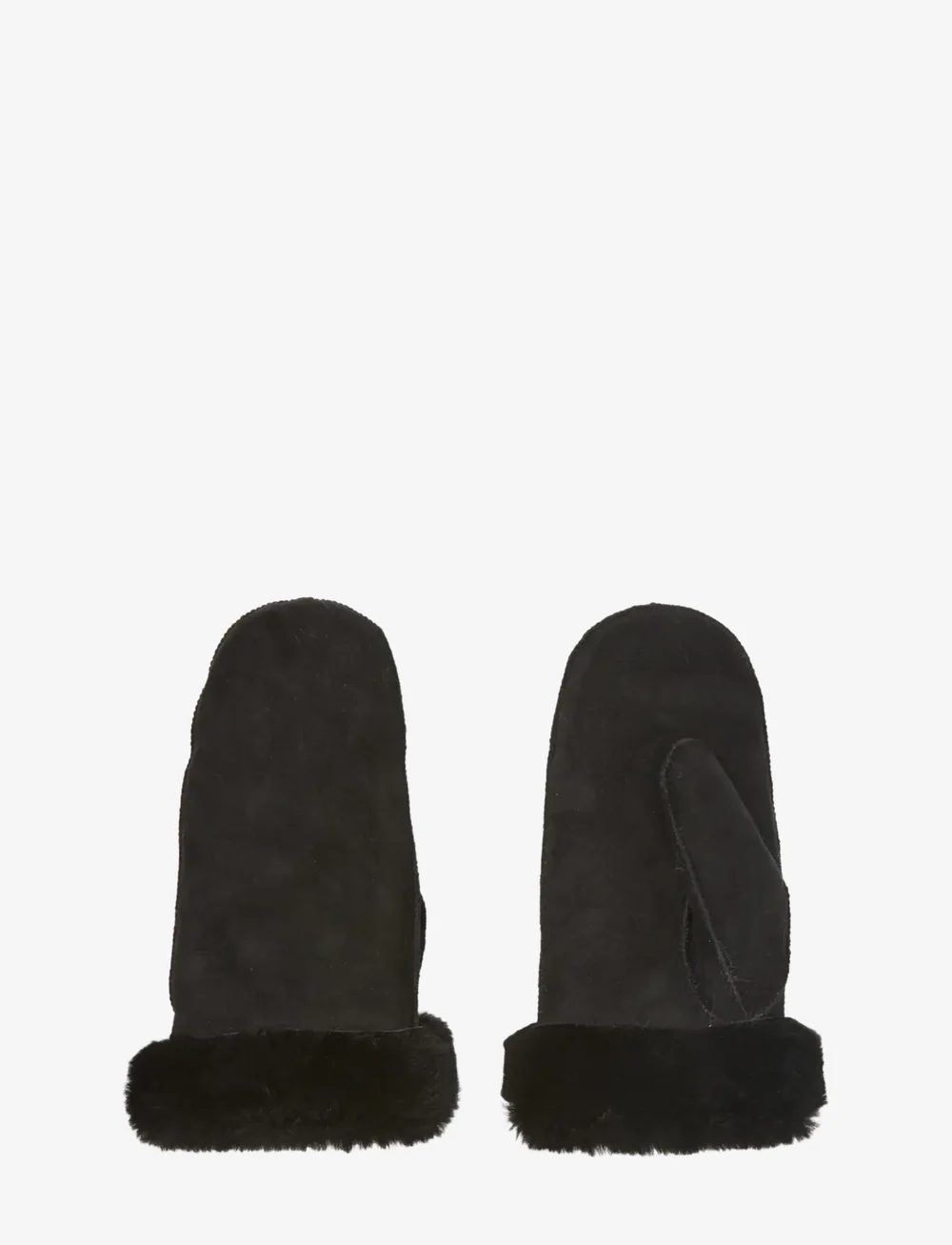 Becksöndergaard - Doa Shearling Mitten - thumb gloves - black - 0