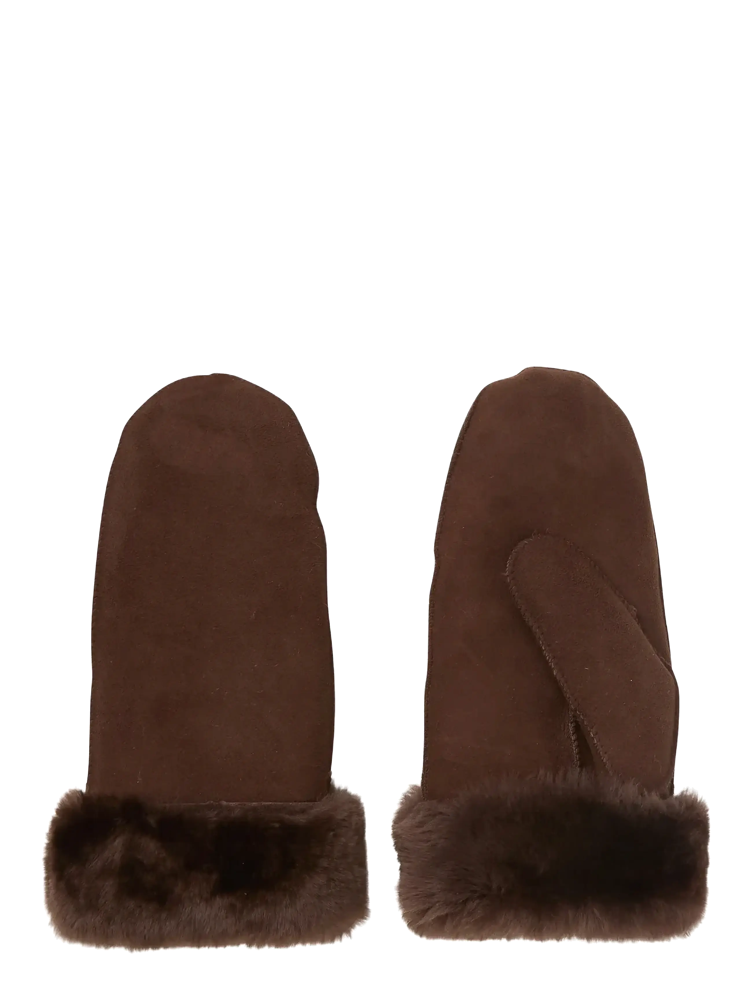 BECKSÖNDERGAARD Doa Shearling Mitten Braun - 7.5 - Damen