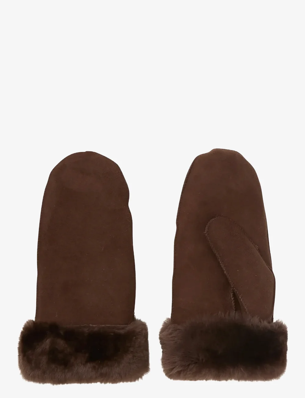 Becksöndergaard - Doa Shearling Mitten - luffer - chocolate torte - 1