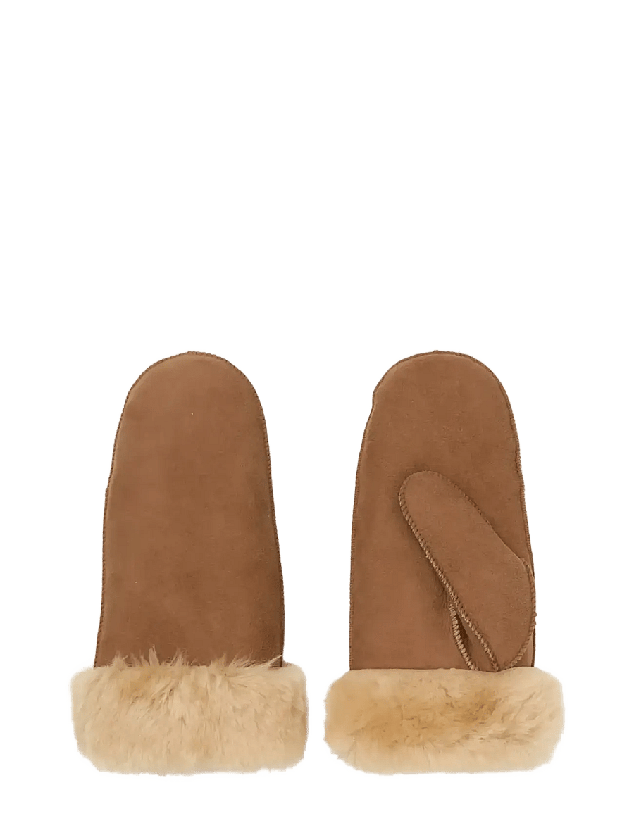 Becksöndergaard - Doa Shearling Mitten - labakindad - emperador brown - 0